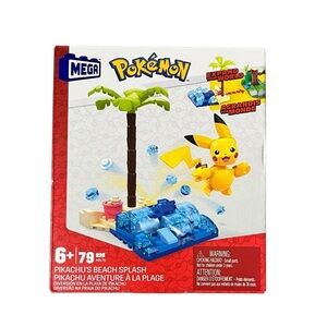 Mattel Mega Blocks Pokémon Pikachu's Beach Splash Toy Set